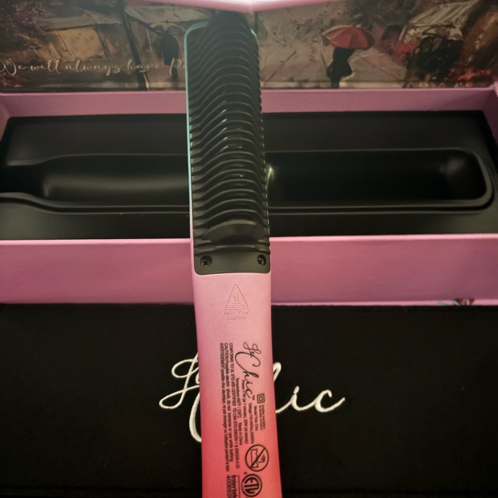 ghd Pink and Black Hair Styling Comb